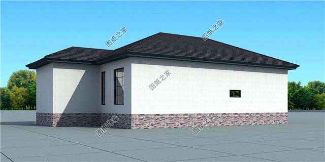 一層自建房帶車庫設計圖，自己住給父母都可以，實惠又好看