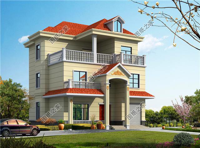 三層現(xiàn)代帶陽(yáng)臺(tái)別墅圖，經(jīng)濟(jì)實(shí)用人人夸，最后一款還帶車庫(kù)