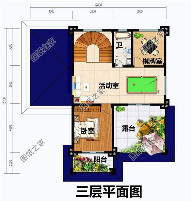 最新農(nóng)村二層半房圖片，漂亮又實(shí)用，你們喜歡第二套還是第三套