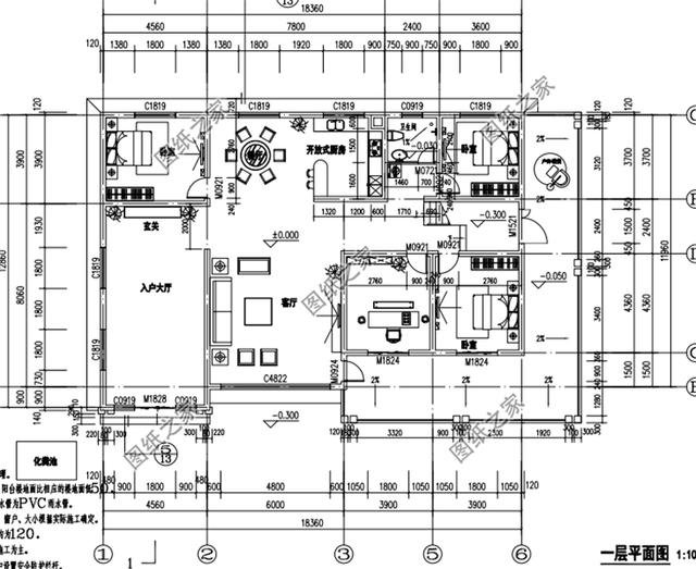 農(nóng)村三室一廳設(shè)計(jì)圖，外觀大氣，布局實(shí)用又合理，真不錯(cuò)！