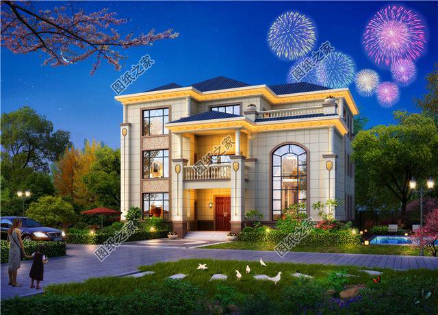 16米三開間三層別墅設(shè)計圖，多窗多陽臺設(shè)計，難得的好戶型