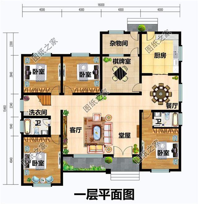 農(nóng)村四室一廳戶型圖，適合農(nóng)村人的好戶型，喜歡就趕快收藏圖紙