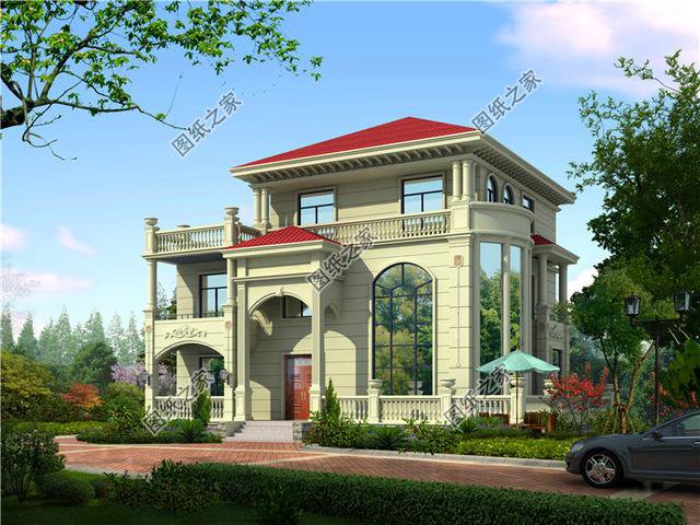 三層磚混結(jié)構(gòu)別墅設(shè)計(jì)圖，超高性價(jià)比，這樣的別墅在農(nóng)村已經(jīng)遙遙領(lǐng)先啦