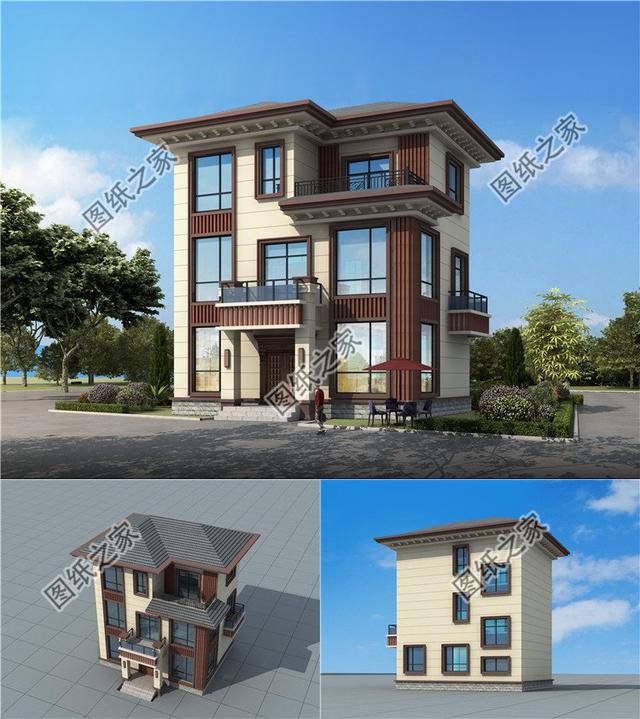 六款三層小洋樓圖片，光看外觀和細節(jié)，房子就讓人喜歡