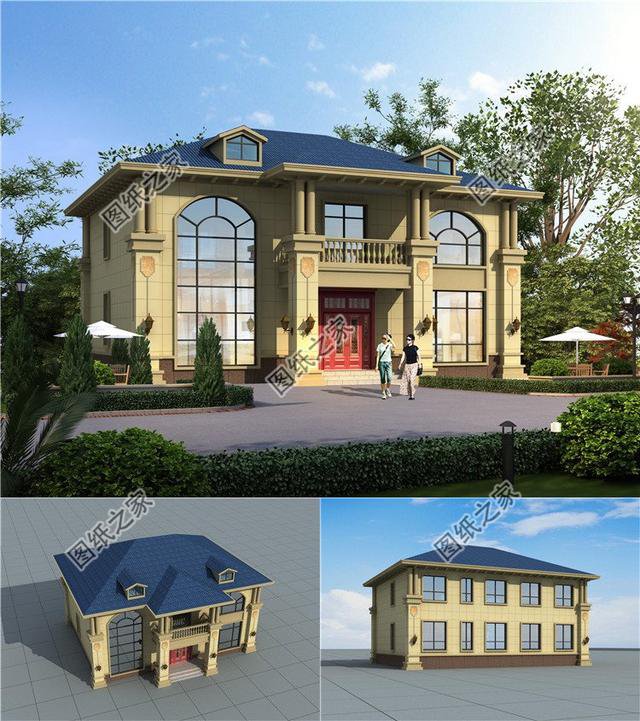 兩層樓房帶陽臺圖片，經(jīng)濟又實用，實名羨慕了