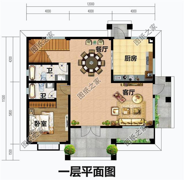 三層三間農(nóng)村房子圖紙，實(shí)用上檔次，建好后村里人都羨慕