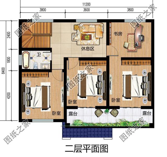 12米乘9米寬二層小別墅，獨(dú)具一格，真是太接地氣了