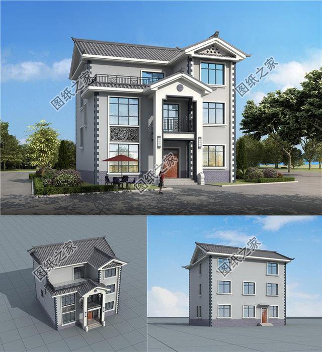 中式仿古農(nóng)村房屋設(shè)計圖，沉穩(wěn)大氣有意境，讓你在村里無法低調(diào)