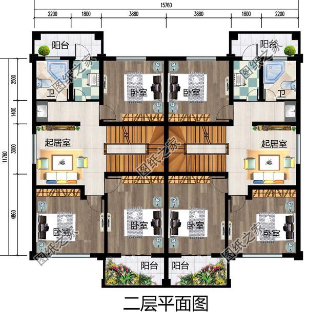 現(xiàn)代簡(jiǎn)約二層雙拼別墅，時(shí)尚美觀，兄弟攜手奔小康