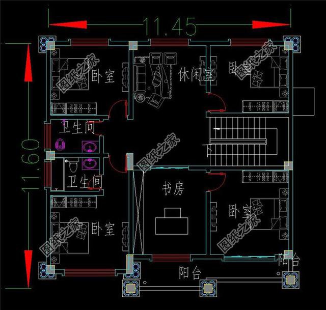 農村二層樓帶陽臺設計，戶型精巧實用，不浪費空間