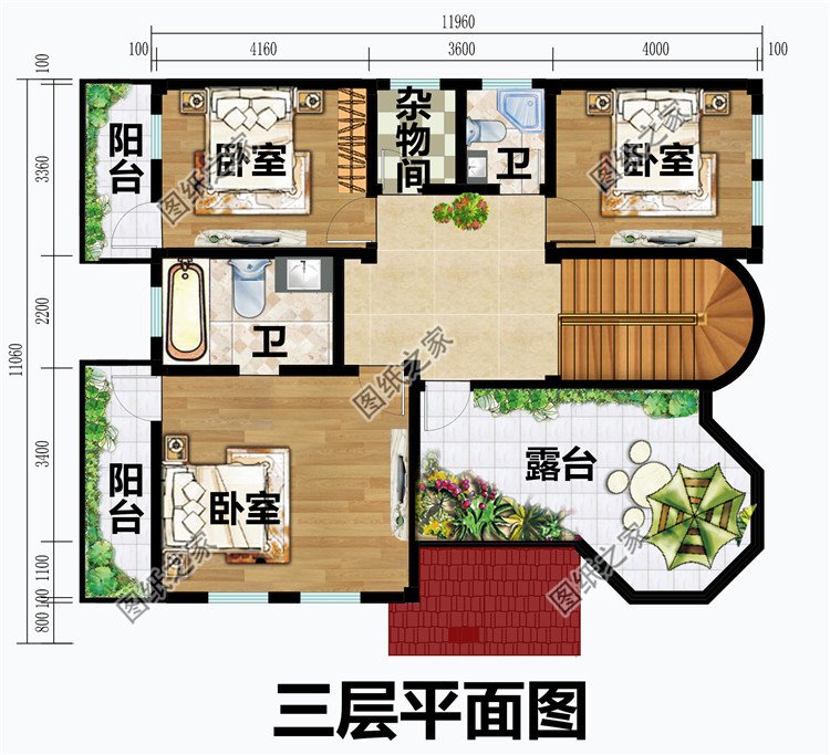 2020年最新三層房屋設(shè)計圖紙