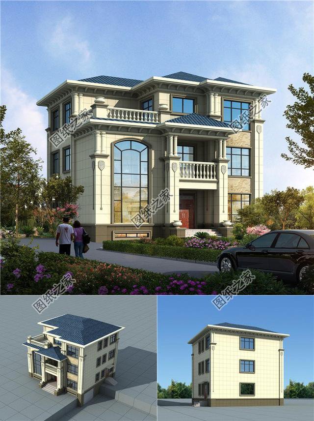 農(nóng)村歐式三間三層別墅，施工簡單性價比高，適合農(nóng)村建的才是最好的