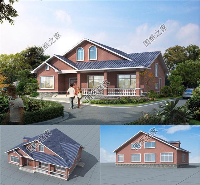 南方農(nóng)村一層自建房設(shè)計圖，款款精美，一樣的面積不一樣的設(shè)計