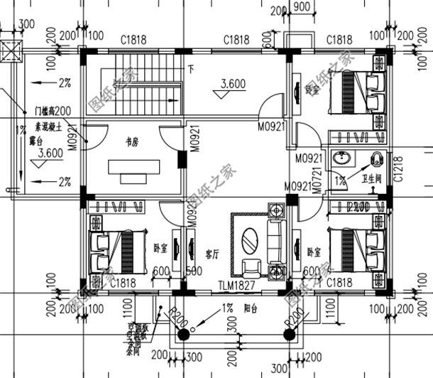 農(nóng)村最好看兩層樓圖，精美實(shí)用，南北方都能建