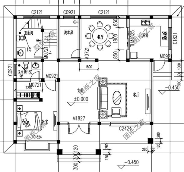 一百一十平方米的自建房設計圖，戶型特別接地氣，你猜蓋好多少