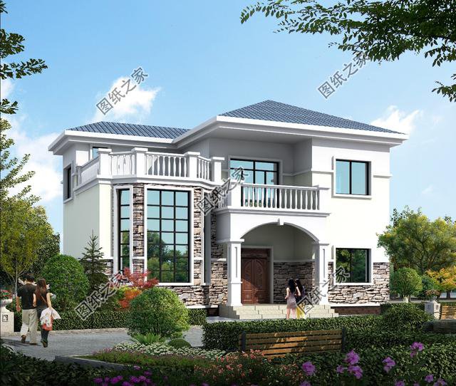 農(nóng)村90平米兩層小別墅戶型圖，簡單溫馨，最適合咱農(nóng)村建