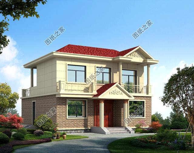 農(nóng)村新款二層房屋設(shè)計(jì)圖，每天進(jìn)進(jìn)出出，怎么著也得認(rèn)真挑一下吧