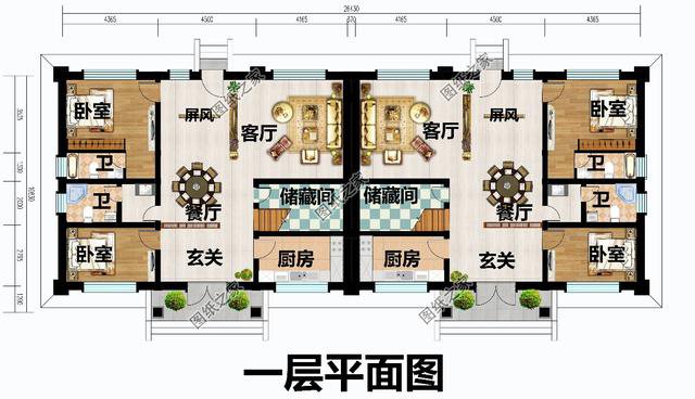 農(nóng)村一宅兩戶兄弟房效果圖，這樣建房，準沒錯