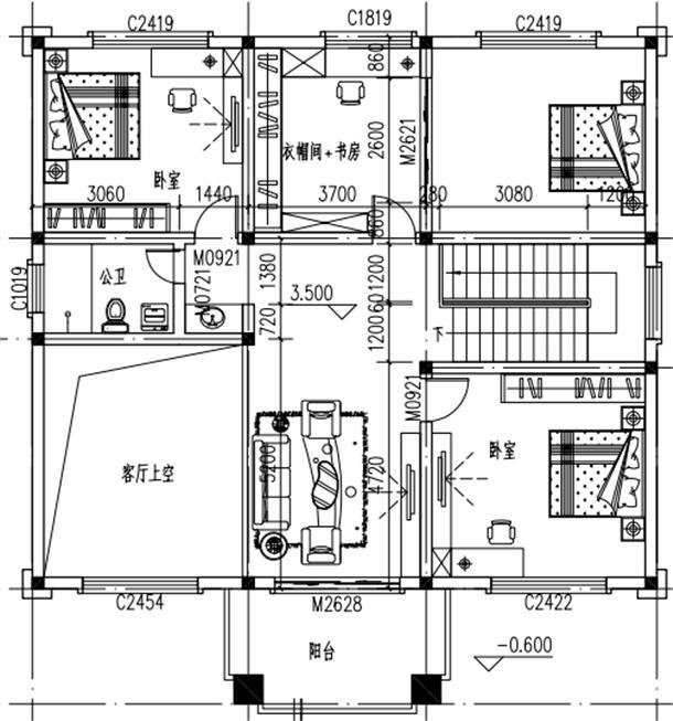 農(nóng)村二層設(shè)計(jì)圖平面圖，這3套圖了解一下，建議收藏