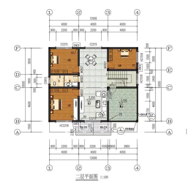 2024農(nóng)村二層自建房圖紙，面積適中，舒適美觀兼實(shí)用