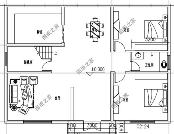 農村蓋房設計圖紙，這三款拿了過節(jié)回老家蓋房去