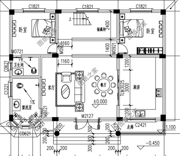 農(nóng)村二樓怎么設(shè)計(jì)戶型圖好看，請看這三棟，戶型完美造價(jià)經(jīng)濟(jì)