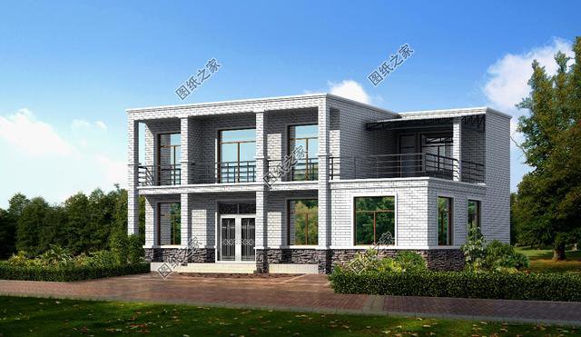 三款農(nóng)村平頂自建房效果圖，肆意享受屋頂花園，這樣的房子誰不喜歡？