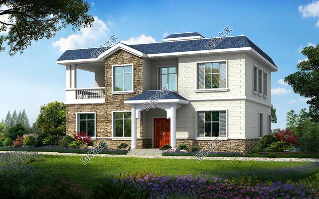 三款農(nóng)村平頂自建房效果圖，肆意享受屋頂花園，這樣的房子誰不喜歡？