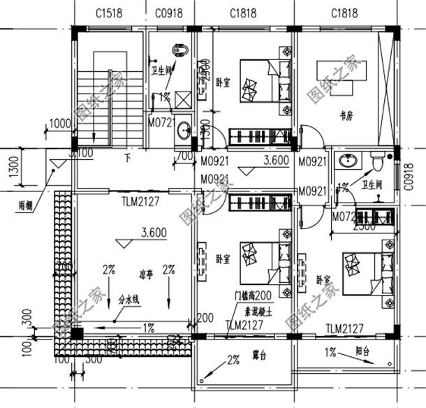 農(nóng)村簡(jiǎn)單二層別墅圖，效果圖和平面圖都有，最新推薦