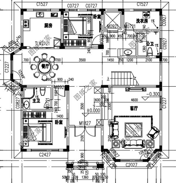 農(nóng)村簡(jiǎn)單二層別墅圖，效果圖和平面圖都有，最新推薦