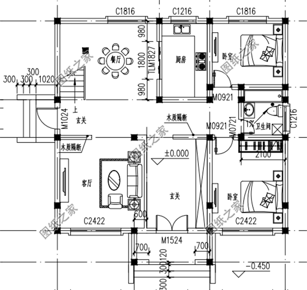 120平方米的自建房設(shè)計圖，簡直就是為農(nóng)村量身定制的
