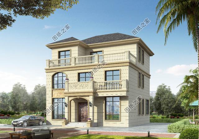 農(nóng)村自建房三層樓外觀效果圖，大氣內(nèi)部布局都無(wú)可挑剔