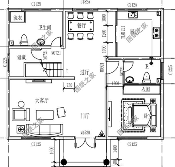 農(nóng)村自建房三層樓外觀效果圖，大氣內(nèi)部布局都無(wú)可挑剔