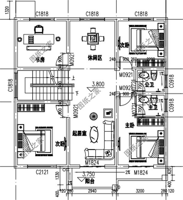 農(nóng)村自建房三層樓外觀效果圖，大氣內(nèi)部布局都無(wú)可挑剔