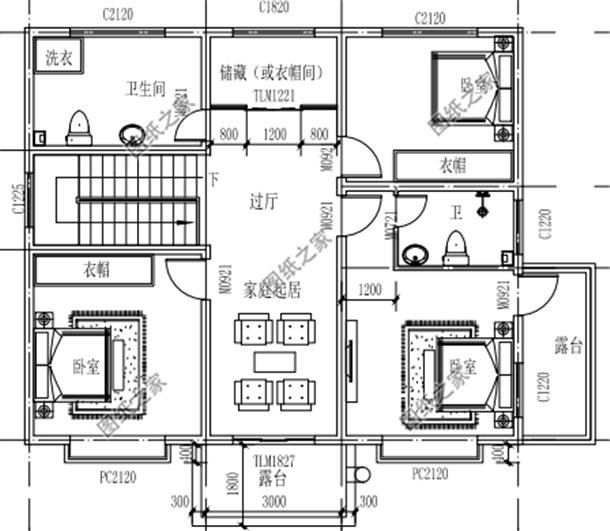 農(nóng)村自建房三層樓外觀效果圖，大氣內(nèi)部布局都無(wú)可挑剔