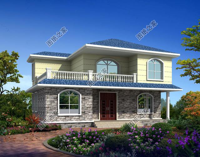 占地面積100平米二層別墅，農(nóng)村99%的人都選它