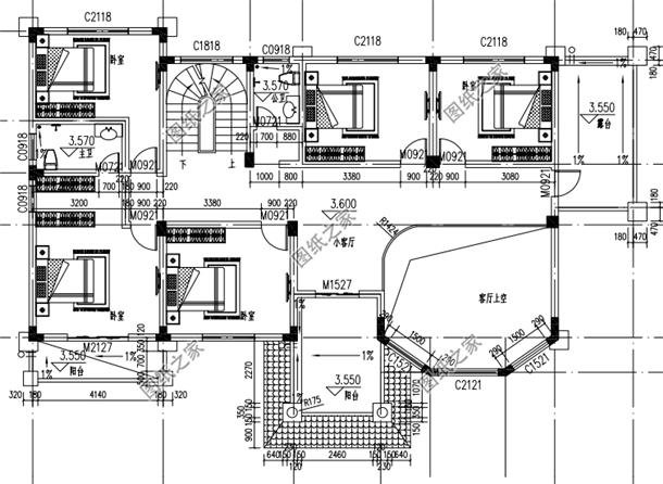 最流行現(xiàn)代簡約別墅外觀圖，有效果圖和布局圖，實用是最大特點
