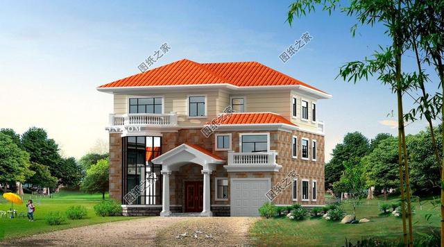 這里有農(nóng)村蓋房三層別墅設(shè)計(jì)效果圖，明天開春建房的必備