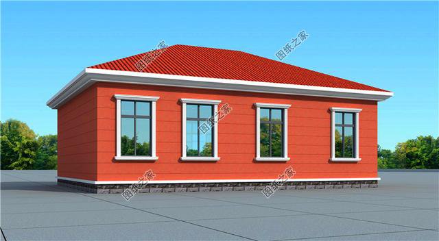 農(nóng)村一層自建房圖片，三套戶型圖，養(yǎng)老別墅就該這樣建