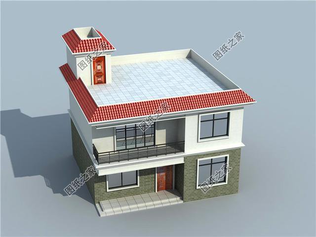 農(nóng)村90平米二層樓房設(shè)計(jì)圖，小巧精致，簡(jiǎn)單容易建