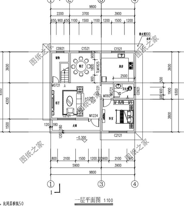 農(nóng)村90平米二層樓房設(shè)計(jì)圖，小巧精致，簡(jiǎn)單容易建