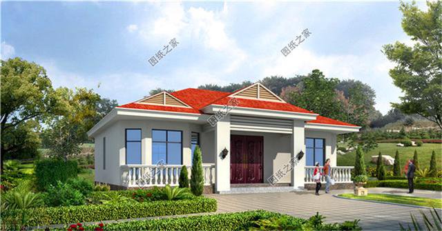 農(nóng)村一層自建房設(shè)計(jì)圖，10萬左右就能建，養(yǎng)老別墅就該這么建
