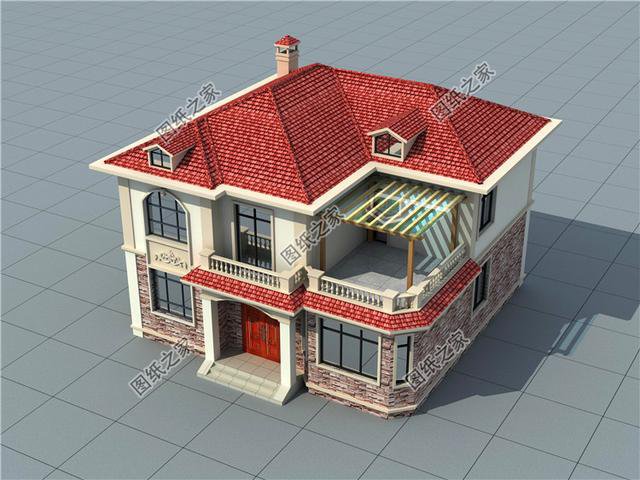 農(nóng)村20萬二層樓房圖片戶型圖，造價經(jīng)濟(jì)住著舒適，第三套最襯我心意