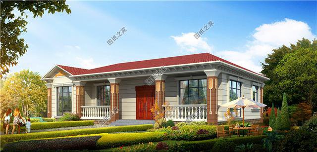 農(nóng)村4間一層平房設計圖，建房一層就夠住，總有一款適合你