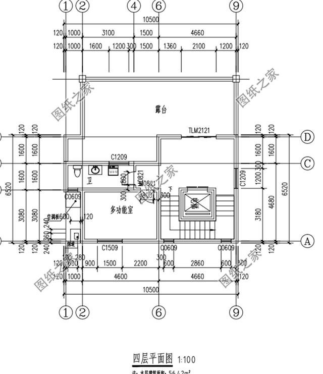 三款三層半四層別墅設(shè)計(jì)圖，超適合四代同堂的大家庭建房，多臥室設(shè)計(jì)