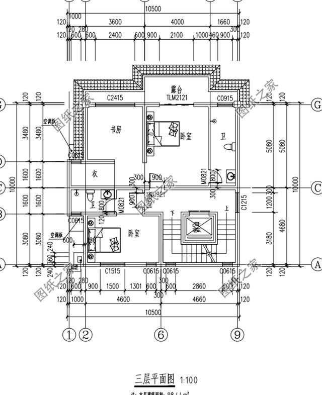 三款三層半四層別墅設(shè)計(jì)圖，超適合四代同堂的大家庭建房，多臥室設(shè)計(jì)