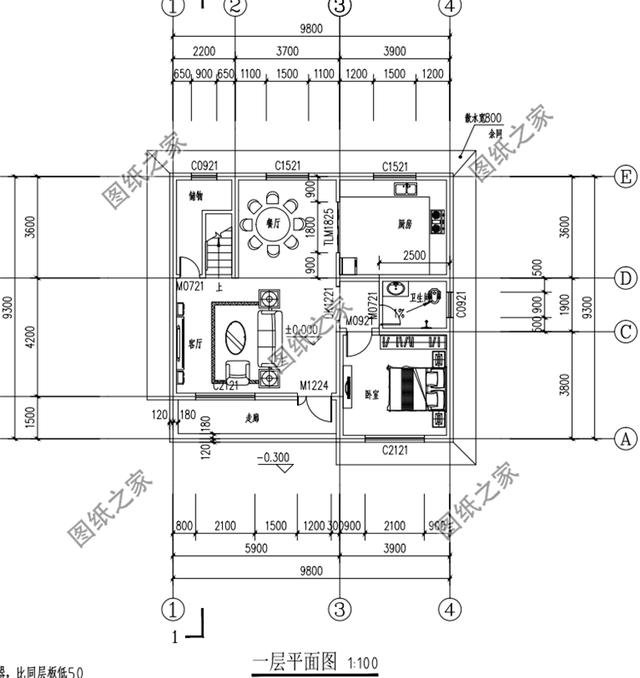 適合農(nóng)村的實(shí)用農(nóng)村二層平頂房設(shè)計(jì)圖，簡(jiǎn)單實(shí)用接地氣