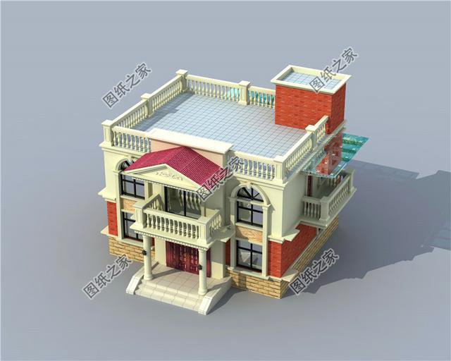 適合農(nóng)村的實(shí)用農(nóng)村二層平頂房設(shè)計(jì)圖，簡(jiǎn)單實(shí)用接地氣