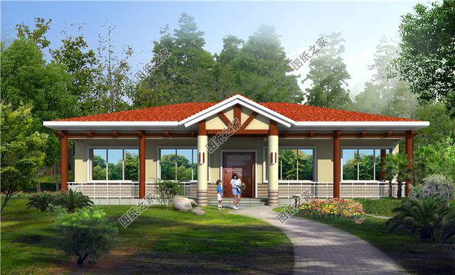 最大氣的一層別墅圖片，瞬間提升父母生活質量，簡直太享受了