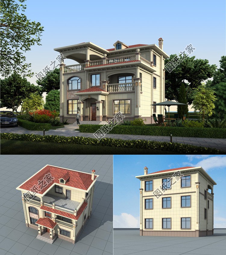 獨棟三層別墅設(shè)計效果圖